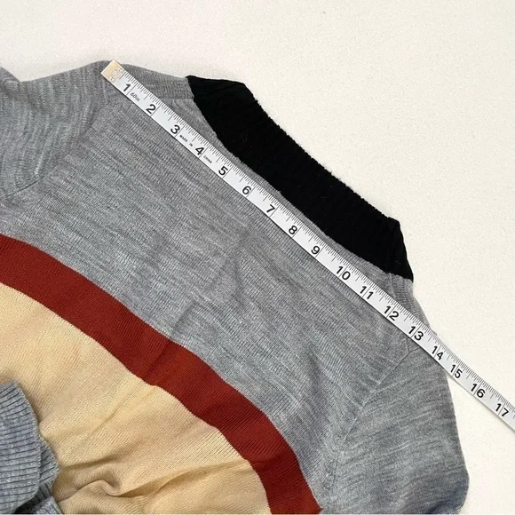 VTG colorblock v neck cardigan sz XS - Picture 11 of 11